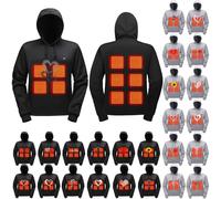 KQIVAM Heated Hoodie for Men and Women without Battery Pack Heated Sweatshirt Hooded Pullover, Heating Jacket in Winter Warm Body Outdoor Hunting Fishin