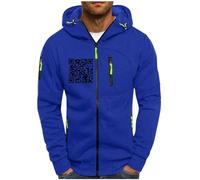 KQIVAM Mens Classic Comfortable Zip Up Hoodies Men Hoodies Solid Color Long Sleeve Hooded Sweatshirts Plain Winter Active Wear Jacket With Practical Pockets Warm Fit For Daily Use Sports S-4XL