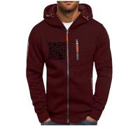 KQIVAM Mens Classic Comfortable Zip Up Hoodies Men Hoodies Solid Color Long Sleeve Hooded Sweatshirts Plain Winter Active Wear Jacket With Practical Pockets Warm Fit For Daily Use Sports S-4XL