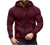KQIVAM Men's Coat Mens Active Lifestyle Jackets Men Workout Innovation Coats Mens Hooded Softness Style Jackets Men Adaptive Performance Coats For Home Training