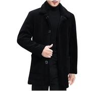 KQIVAM Men's Coat Mens Solid Color Jackets Men Button Pocket Design Coats Men's Long Sleeve Hooded Style Jackets Men Casual Comfort Coats Mens Contemporary Lifestyle Jacket For Urban Daily Wear