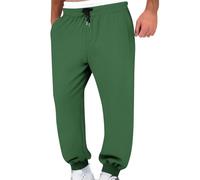 KQIVAM Men's Pants Men's Double Pocket Trousers Mens Solid Color Pants Mens Unisex Trousers Drawstring Elastic Waist Design Pant for Men Double Layer Double Pocket Trouser for Men Park Stroll