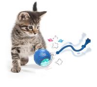 KQLHLHDYZ Interactive Cat Toy - Smart Motion Sensor Ball for Indoor Cats (Blue)