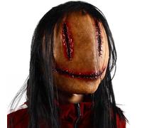 KQLHLHDYZ Scary Halloween Mask, Horror Devil Demon Natural Latex Stitching Woman Ghost Creepy Evil Mask for Masquerade Party Cosplay Props, Themed Party