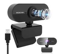 KQLHLHDYZ Webcam with Microphone, Full HD 1080P Webcam Camera for PC, Laptop, Desktop, MAC, USB Plug and Play Web Camera for Youtube,Skype Video Calling, Studying, Conference