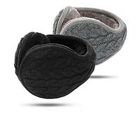 KQueenStar Direct Ear Muffs Women - Winter Earmuffs Adjustable Classic Fleece Ear Muffs Ear Warmer Soft Warm Windproof Plush Outdoor Skiing Ear Warmers for Women