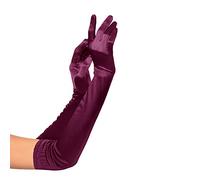KQueenStar Direct Long Satin Gloves - 1920s Accessories Elbow Gloves Fancy Dress Stretch Elbow Length for Women Ladies Costume Evening Opera Bridal Party Wedding Prom