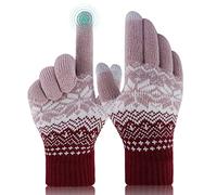 KQueenStar Direct Women’s Winter Gloves - Soft & Cozy Touchscreen Gloves, Warm Fluffy Interior, Stylish Pattern, Comfortable Fit, Great Value for Money