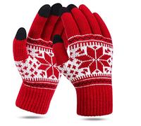 KQueenStar Direct Women’s Winter Gloves - Soft & Cozy Touchscreen Gloves, Warm Fluffy Interior, Stylish Pattern, Comfortable Fit, Great Value for Money