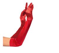 KQueenStar Long Satin Gloves - 1920s Accessories Elbow Gloves Fancy Dress Stretch Elbow Length for Women Ladies Costume Evening Opera Bridal Party Wedding Prom