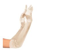 KQueenStar Long Satin Gloves - 1920s Accessories Elbow Gloves Fancy Dress Stretch Elbow Length for Women Ladies Costume Evening Opera Bridal Party Wedding Prom