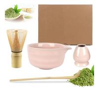 KQWVZ Matcha Whisk Set, 5 PCS Reusable Matcha Making Kit with Whisk and Bowl, Matcha Spoon, Matcha Whisk Holder, Japanese Matcha Set, Matcha Starter Kit, Ideal Matcha Kit for Tea Lovers