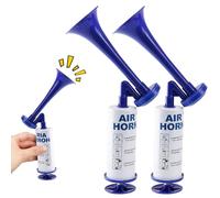 KQWVZ Metal Fanfare Air Pressure, 2 Pieces Air Horn Extremely Loud Compressed, Handheld Air Horn, Classic Air Horns Signal Horn Noisemaker, Reusable Stadium Horn, for Sports Events, Parties
