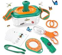 KQWVZ Outdoor Exploration Kit, 6-Piece Children's Explorer Kit, Insect Observation Kit, Includes Insect Tongs, Tweezers, Whistle, Hiking Gifts Camping Nature