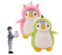 KQWVZ Penguin Cuddly Toy Cute, 2 Pieces Penguin Soft Toy Plush Toy, 25 cm Plush Toy, Penguin Doll, Cute Penguin Doll, for Boys Girls Cuddling and Playing Gift
