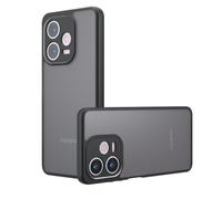 KQXG Case Cover for Oppo A5 Pro (4G/5G) - Durable Silicone Edges with Translucent Matte Back, Shockproof, Non-Slip - Black