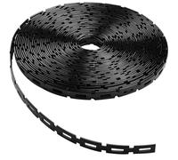 KQYSLXG 50 FT Chain Lock Tree Ties, Outdoor Plant Strap for Staking, 0.5Inch Wide Adjustability Garden Ties with Hook & Loop Fastening - Tree Stakes Support Straps for Leaning Tree Garden Accessories