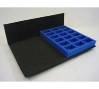 KR Multicase Tray: 18 compartments 52mm x 32mm, 23mm deep (half width tray 255mm x 190mm)