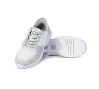 KR Strikeforce Glide Women's Athletic Bowling Shoes with a #8 Slide Pad on Both Shoes for Right or Left Handed Bowlers, Light Grey, 3 UK