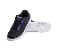 KR Strikeforce Glitz Womens Athletic Bowling Shoe for Right or Left Handed Bowlers, Black/Blue, 4 UK