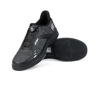 KR Strikeforce Jet FT Black/Silver Left Hand Medium Men's Performance Bowling Shoe, Black/Silver, 11.5
