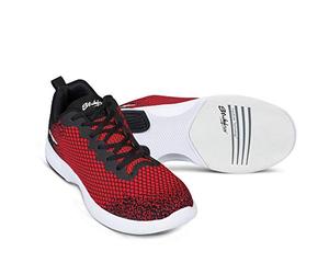 KR Strikeforce Men's Aviator Bowling Shoes, Black/Red, 9.5