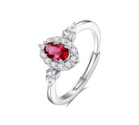 KR652401◆JerseyLee◆925 Sterling Silver Ruby Classic Ring, Designer Handmade Beautiful Jewelry, July Birthstone, Fine Jewelry for Women come with Beautiful Gift Packaging