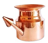 Kraaftsmit Pure Copper Ayurvedic Jal Neti Lota/Pot for Yoga (250 ML) for Sinus/Nose Cleaning/Yoga and Ayurveda