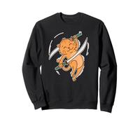 Krabi Krabong Cat with Sword Sweatshirt