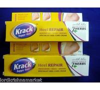 Krack Cream 100% Herbal Care Foot Cracked Healing Crack Foot Heel 25g X 2 = 50g by Krack