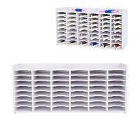 Krafetto 48 Grid Diamond Painting Tray Storage Holder & Organizer, Practical/Organizational, White PVC, for Small Size Trays