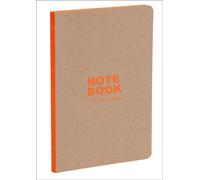 Kraft and Orange A5 Notebook : Lined Paper