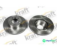 KRAFT AUTOMOTIVE 2 X BRAKE DISC 6042630 FOR BMW