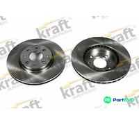 KRAFT AUTOMOTIVE 2 X BRAKE DISC 6043070 FOR ALFA ROMEO FIAT LANCIA
