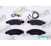 KRAFT AUTOMOTIVE FRONT DISC BRAKE BRAKE PAD SET 6006128 FOR CITROËN
