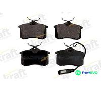 KRAFT AUTOMOTIVE REAR DISC BRAKE BRAKE PAD SET 6010960 FOR FORD SEAT VW