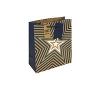 Kraft Blue Stars Medium Gift Bag