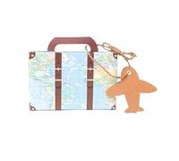 Kraft Boxes 10/20/50pcs Mini Travel Suitcase Candy Box Kraft Paper Chocolate Favor Gift Packaging Bag Wedding Birthday Party Decoration(Style 2,10pcs)