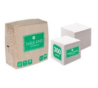 Kraft Brown Napkins 100pk & White Napkins 300pk Dual Pack Eco Recyclable Bundle