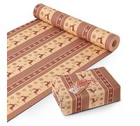 Kraft & Co Wrapping Paper Roll | Quality Festive Designed Kraft Paper | Eco-Friendly, Recyclable & Biodegradable Multipurpose Wrapping Paper - Ideal for Gifts, Arts & Crafts & Christmas (44.5CM x 25M)