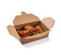 Kraft Compostable Hot Food Box 125 x 115 - Case of 450
