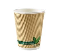 Kraft Eco Triple Wall Biodegradable & Compostable Paper Cups (Box of 500) (12oz)