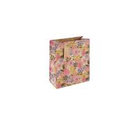 Kraft Floral Design Medium Gift Bag