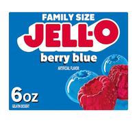 Kraft Jell-o Berry Blue Gelatin Dessert 170g Box