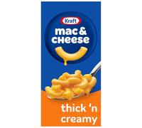 Kraft Mac and Cheese Dinner, Thick 'n Creamy Flavor, 7.25 oz | for Easy Dinner or Dinner Sides No Artificial Flavors, Preservatives or Dyes No Artificial Flavors, Preservatives, or Dyes