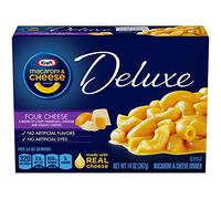 Kraft Macaroni & Cheese Deluxe Dinner, Four Cheese Sauce, 14Ounce Boxes (Pack Of 4)