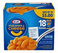 Kraft Macaroni & Cheese Dinner, Original, 7.25 Oz, 18 Pack