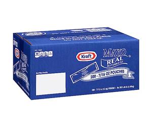 Kraft Mayo Real Mayonnaise Single Serve Packets, 0.44 oz, 200/Box (220-01118)