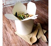 Kraft Noodle Boxes 16oz / 500ml - Set of 50 - Chinese Takeaway Containers