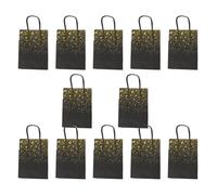 Kraft Paper Bags with Stylish Hotfoil Embossing Gift Bag for Weddings and Events Elegant Handbag Event Giveaway Pack of 12